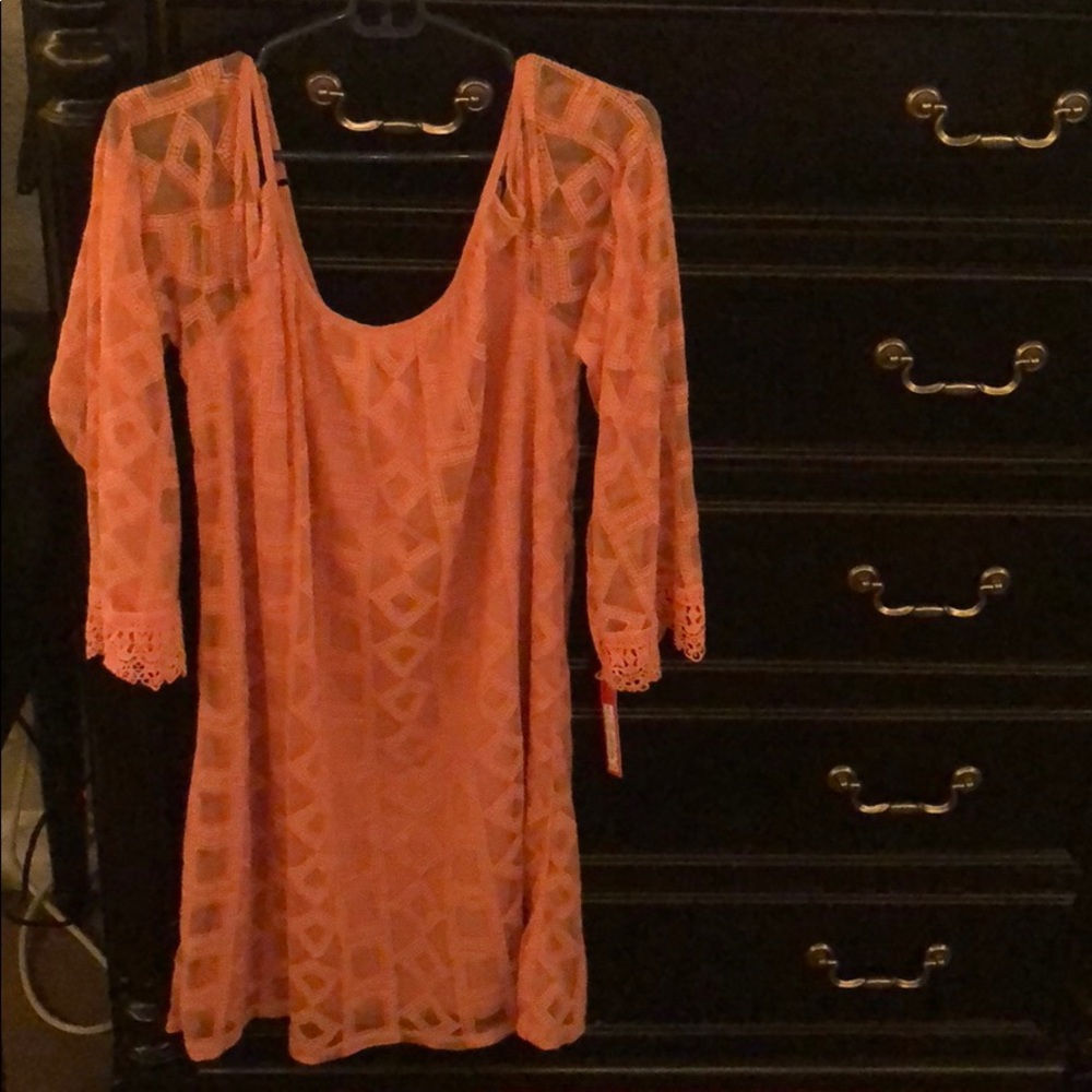 Xhilaration off the shoulder long sleeve dress